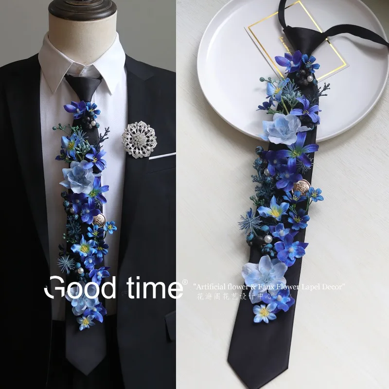 Men'S Grooming Day - Tie flower simulation flower, boy group