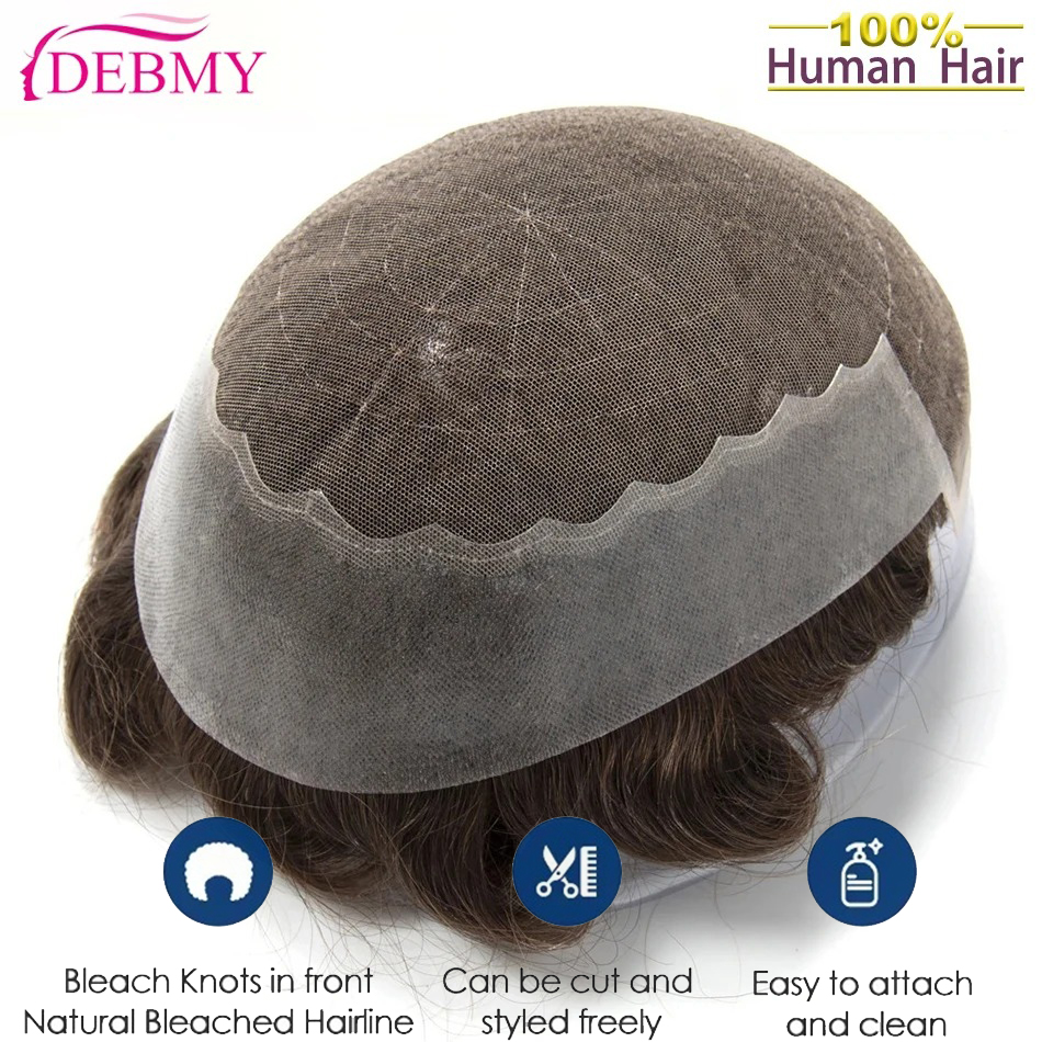Men'S Grooming Tape - Q6 Men Europe Human Hair Male