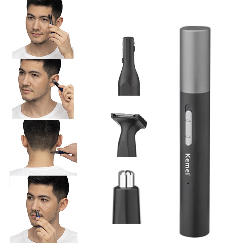 Grooming Men'S Eyebrows - Kemei Pro Rechargeable Nose Hair Trimmer
