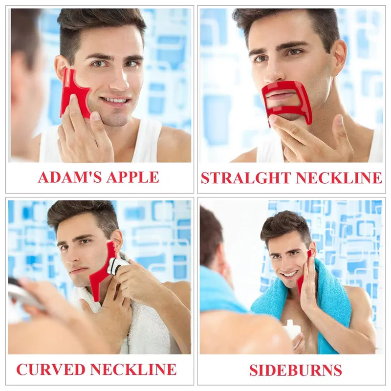 2/4Pcs Men's Beard Combs Hair  - đánh giá và giá Mens Grooming Tools