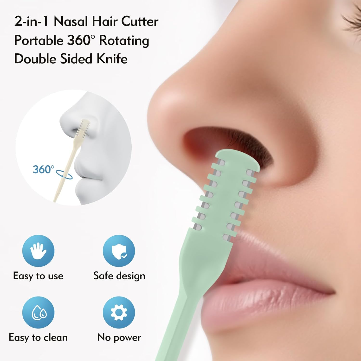5/20/50Pcs 2-in-1 Nasal Cutter - đánh giá và giá Mens Grooming Tools