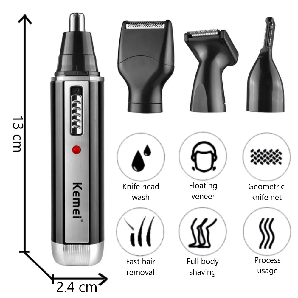 Kemei 4 in 1 trimmer for men E - đánh giá và giá Grooming Men'S Eyebrows