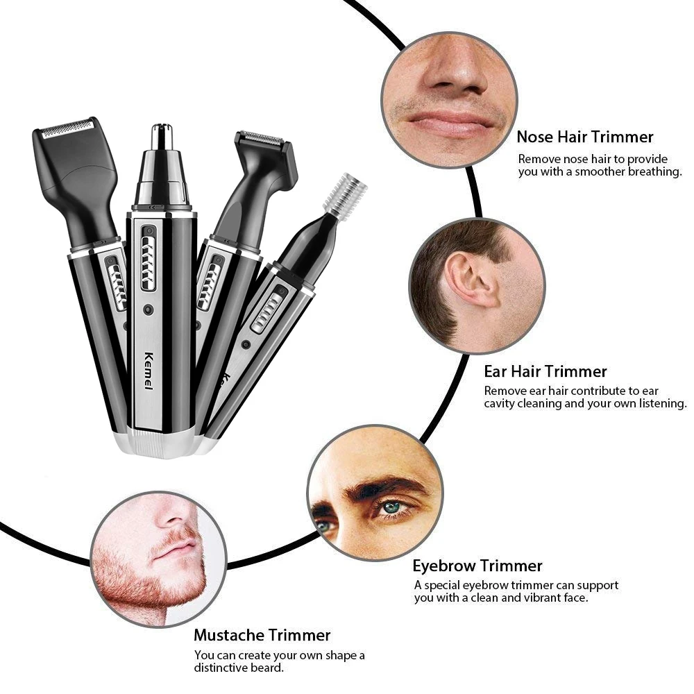 Kemei rechargeable electric al - đánh giá và giá Grooming Men'S Eyebrows