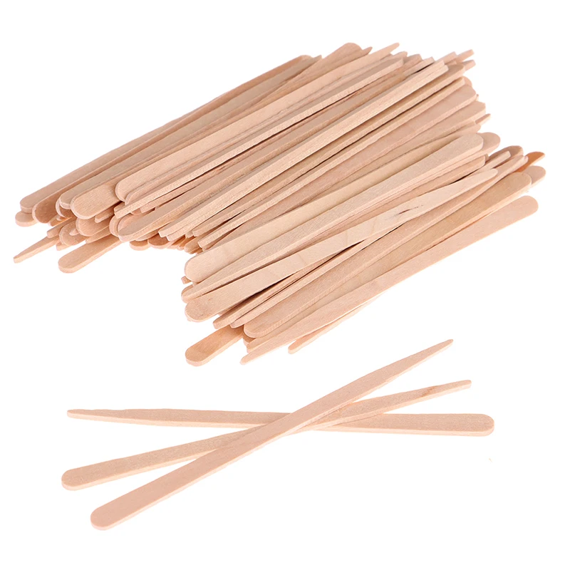 50/100Pcs Wooden Body Hair Rem - đánh giá và giá Hair Wax Stick