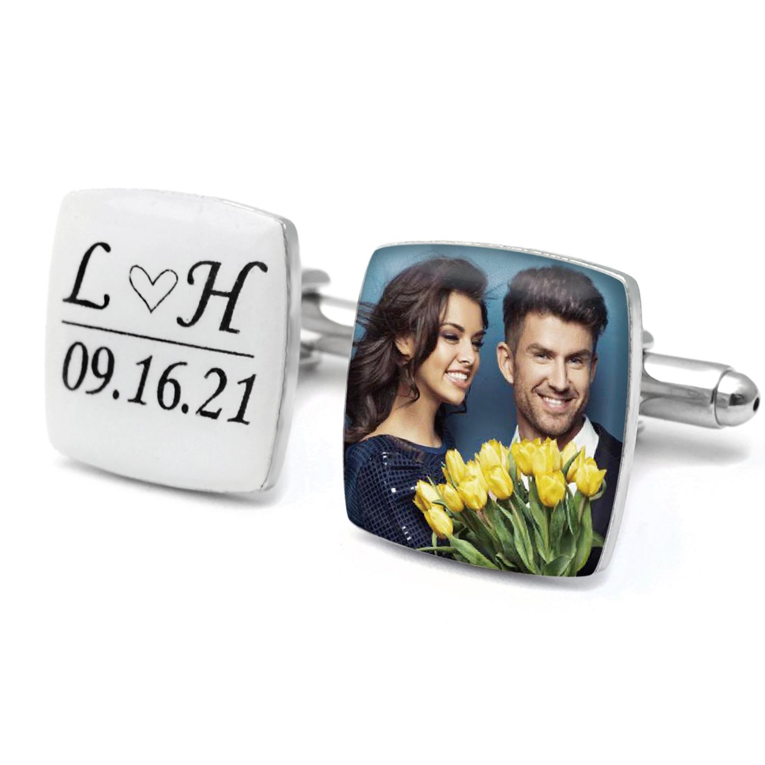 Personalised Photo Cufflinks M - đánh giá và giá Men'S Grooming For Wedding