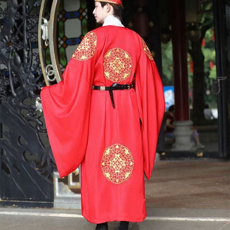 Men's Red Hanfu Traditional Ch - đánh giá và giá Men'S Grooming For Wedding