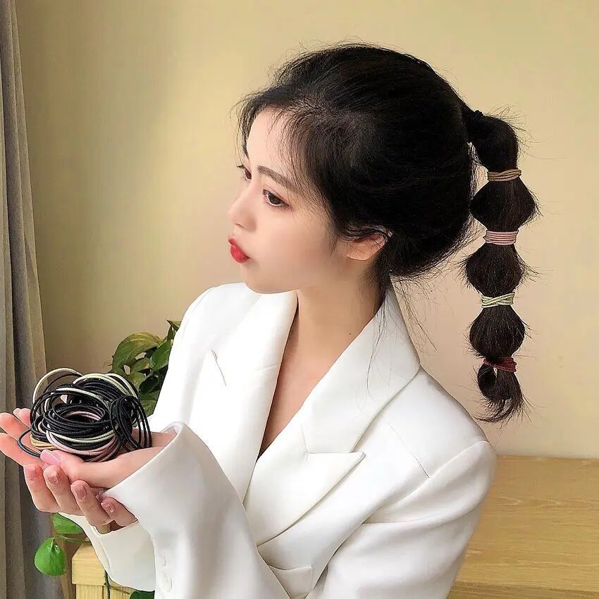 100PCS/Set Hair Ties Elastic R - đánh giá và giá Men'S Grooming Tape