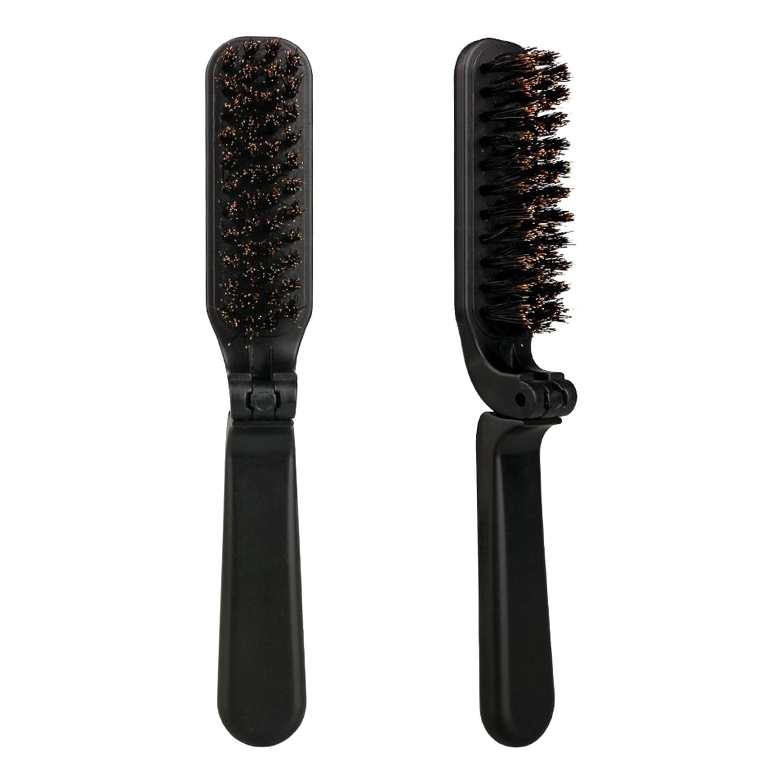 Black Stylish Beard Brush Fold - đánh giá và giá Men'S Grooming Barbershop