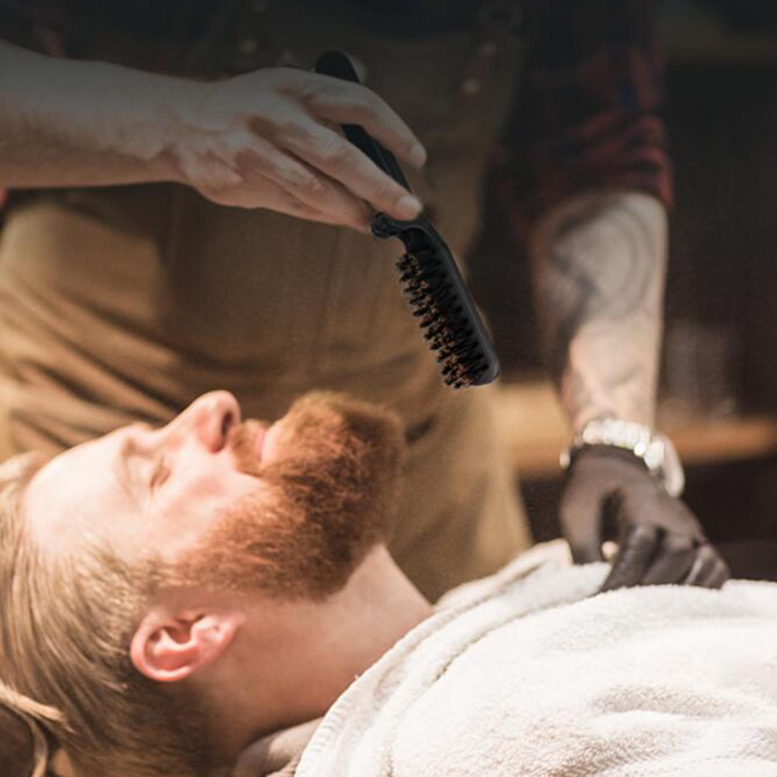 Black Stylish Beard Brush Fold - đánh giá và giá Men'S Grooming Barbershop